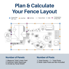 ALEKO6’ x 6’ Vinyl Semi-Private Fence – Sand - Denver Series