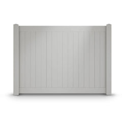 ALEKO 8’ x 6’ Vinyl Privacy Fence - Gray - Denver Series