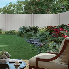 ALEKO 8’ x 6’ Vinyl Privacy Fence - Gray - Denver Series
