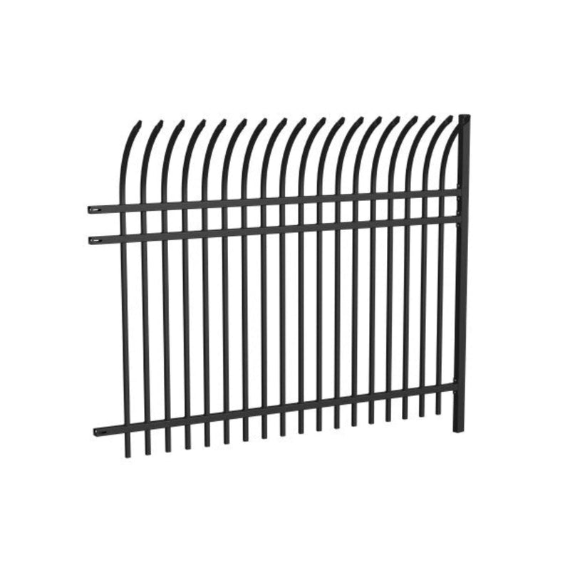 ALEKO Commercial Grade 8-Panel Steel Fence Kit – Athens – 8x6 ft. Each