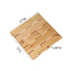 ALEKO Sauna Floor Tiles – 4 pc.