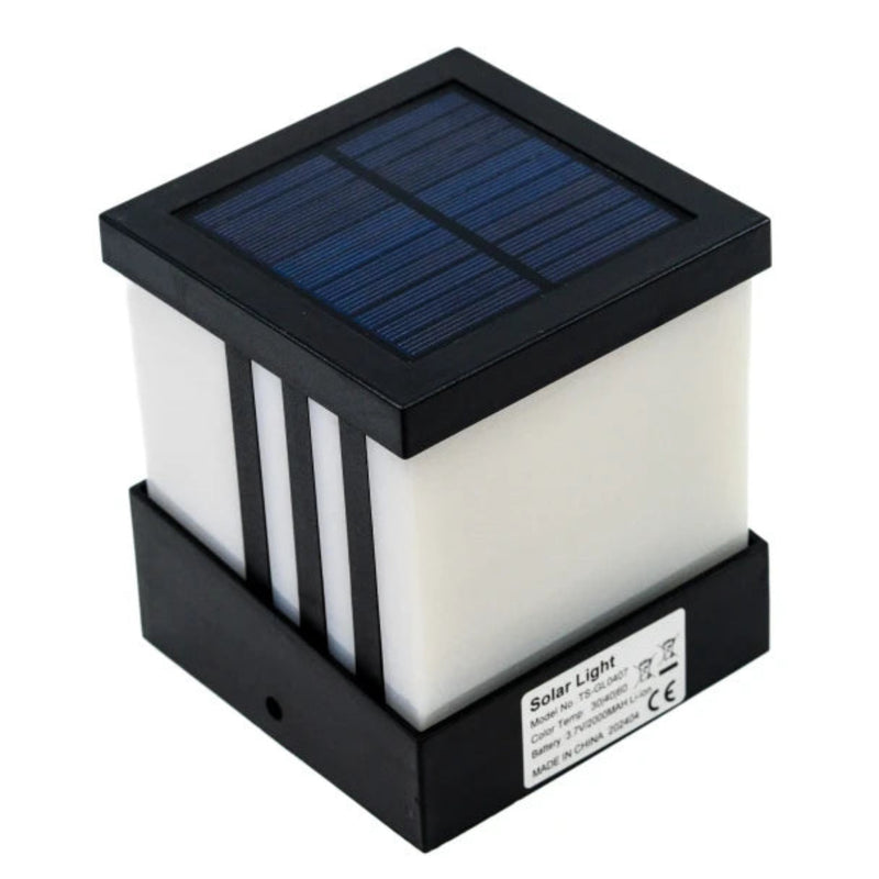 ALEKO Solar Fence Post Cap Lamp