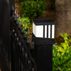 ALEKO Solar Fence Post Cap Lamp
