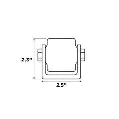 ALEKO Side Roller with Bracket for Sliding Rolling Gate - 2-Inch
