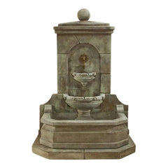 Acquitaine Concrete Outdoor Wall Fountain-1618