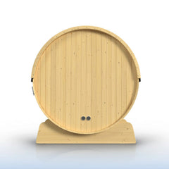 ALEKO Anémona White Finland Pine Barrel Sauna - 3-4 Person