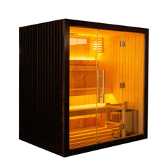 ALEKO Canadian Hemlock Traditional Indoor Sauna – 4 Person