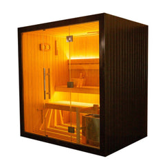 ALEKO Canadian Hemlock Traditional Indoor Sauna – 4 Person