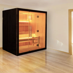 ALEKO Canadian Hemlock Traditional Indoor Sauna – 4 Person