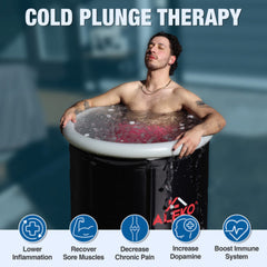 ALEKO Portable Ice Bath - Cold Plunge with Cover and Carry Bag