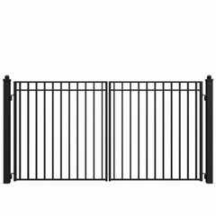 ALEKO Steel Dual Swing Driveway Gate - MADRID Style - 12 x 6 Feet