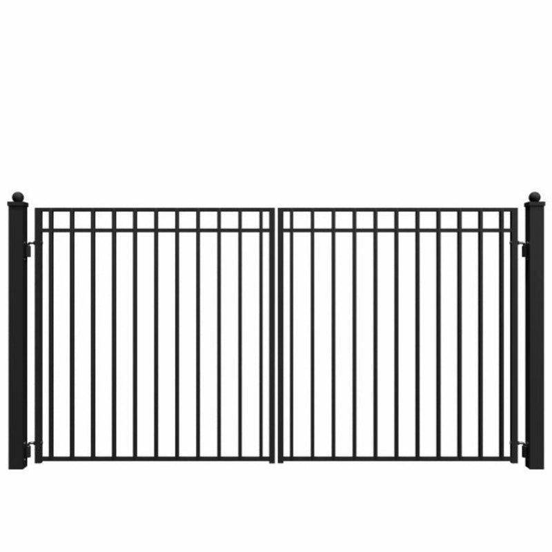 ALEKO Steel Dual Swing Driveway Gate - MADRID Style - 12 x 6 Feet