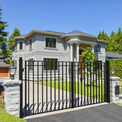 ALEKO Steel Dual Swing Driveway Gate - MADRID Style - 12 x 6 Feet