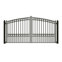 ALEKO Steel Dual Swing Driveway Gate - PARIS Style - 12 x 6 Feet