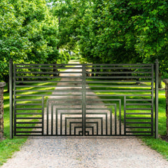 ALEKO Steel Dual Swing Driveway Gate - Florence Style - 14 x 6 Feet