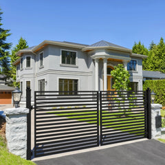 ALEKO Steel Dual Swing Driveway Gate - MILAN Style - 14 x 6 Feet