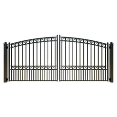 ALEKO Steel Dual Swing Driveway Gate - PARIS Style - 14 x 6 Feet