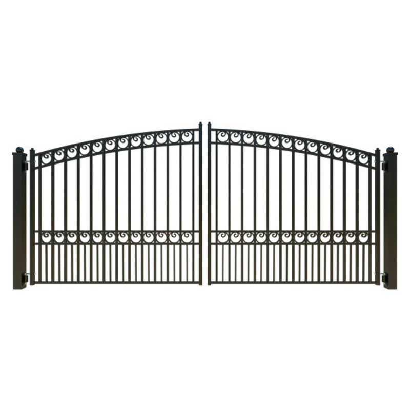 ALEKO Steel Dual Swing Driveway Gate - PARIS Style - 14 x 6 Feet