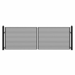 ALEKO Steel Dual Swing Driveway Gate - MILAN Style - 16 x 6 Feet