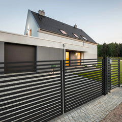 ALEKO Steel Dual Swing Driveway Gate - MILAN Style - 16 x 6 Feet