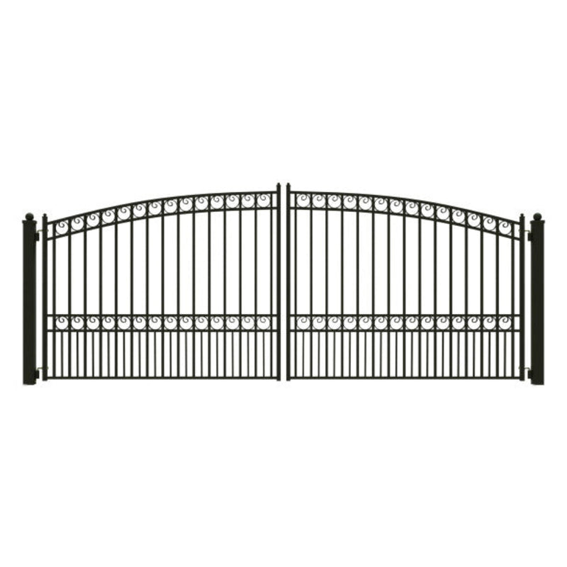ALEKO Steel Dual Swing Driveway Gate - PARIS Style - 16 x 6 Feet