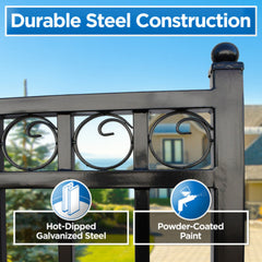 ALEKO Steel Sliding Driveway Gate - PARIS Style - 16 x 6 Feet