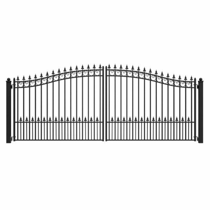 ALEKO Steel Dual Swing Driveway Gate - PRAGUE Style - 16 x 6 Feet