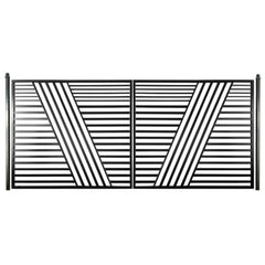 ALEKO Steel Dual Swing Driveway Gate - Sofia Style - 16 x 6 Feet