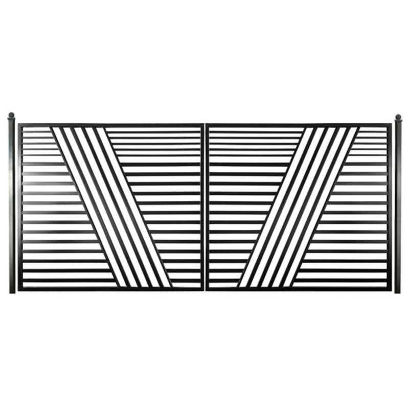 ALEKO Steel Dual Swing Driveway Gate - Sofia Style - 16 x 6 Feet