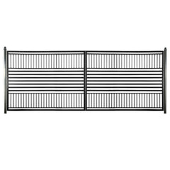 ALEKO Steel Dual Swing Driveway Gate - Barcelona Style - 18 x 6 Feet