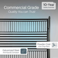 ALEKO Steel Dual Swing Driveway Gate - Barcelona Style - 18 x 6 Feet
