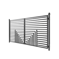 ALEKO Steel Dual Swing Driveway Gate - Florence Style - 18 x 6 Feet