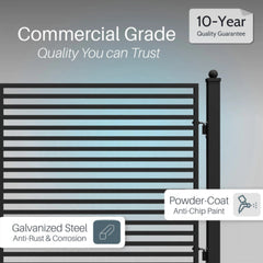ALEKO Steel Dual Swing Driveway Gate - MILAN Style - 18 x 6 Feet