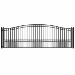 ALEKO Steel Single Swing Driveway Gate - PARIS Style - 18 x 6 Feet