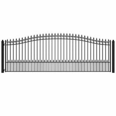 ALEKO Steel Single Swing Driveway Gate - PRAGUE Style - 18 x 6 Feet