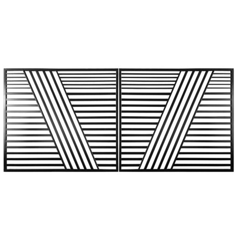 ALEKO Steel Dual Swing Driveway Gate - Sofia Style - 18 x 6 Feet