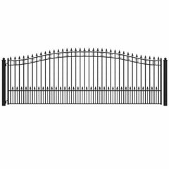 ALEKO Steel Single Swing Driveway Gate - ST.LOUIS Style - 18 x 6 Feet