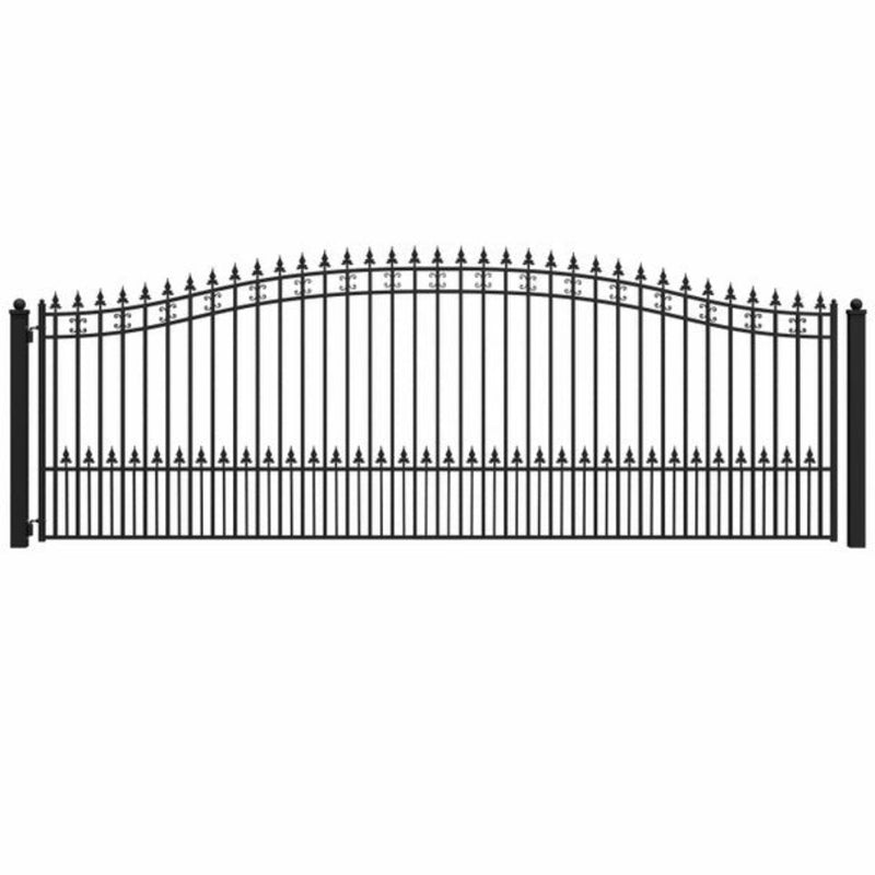 ALEKO Steel Single Swing Driveway Gate - ST.LOUIS Style - 18 x 6 Feet