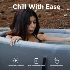 ALEKO Arctica Inflatable Cold Plunge and 1 HP Chiller & Heater Kit