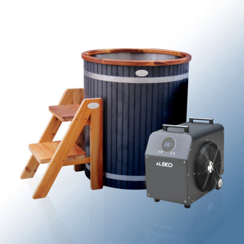 ALEKO Lumina Vertical Cold Plunge and 1 HP Chiller & Heater Kit