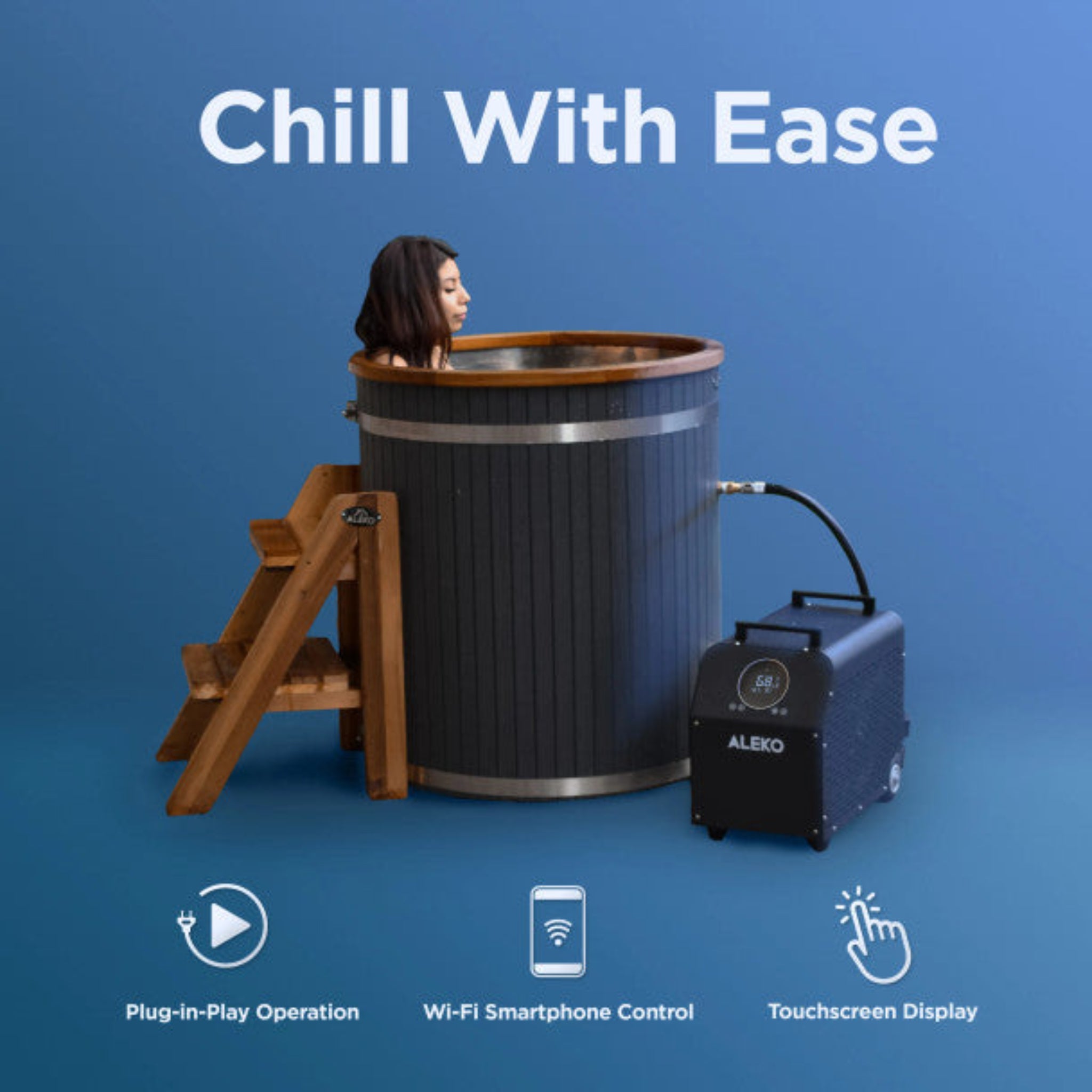 ALEKO Lumina Cold Plunge Dual Chiller and Heater – 1 HP