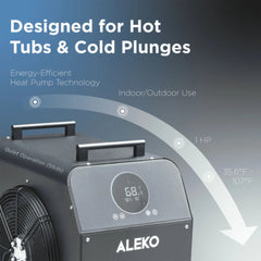 ALEKO Lumina Cold Plunge Dual Chiller and Heater – 1 HP