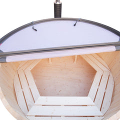 ALEKO Wood-Fired Hot Tub and Ice Bath – 4-5 Person – Pine
