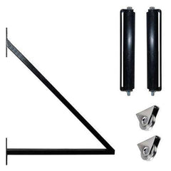 ALEKO Steel Sliding Driveway Gate - 18 ft with Pedestrian Gate - 5 ft - PARIS Style