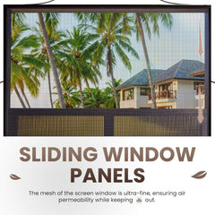 Alora Terrace Fully-Enclosed Outdoor Black Sunroom With Lockable Sliding Doors And Galvanized Double Steel Roof (SAK81634)