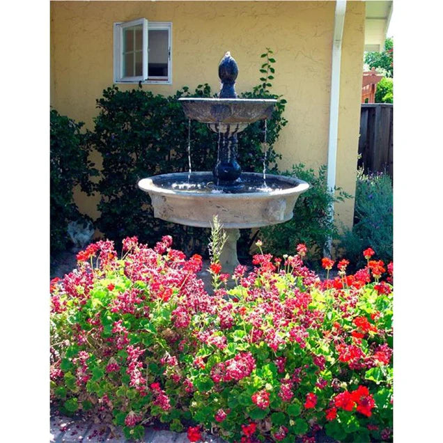 Appia Antica Lion Head Concrete Outdoor Courtyard Fountain - 102