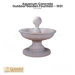 Aquarum Concrete Outdoor Garden Fountain - 1021