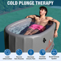 ALEKO Arctica Inflatable Cold Plunge with Locking Lid and Carry Bag