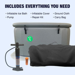 ALEKO Arctica Inflatable Cold Plunge with Locking Lid and Carry Bag