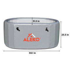 ALEKO Arctica Inflatable Cold Plunge with Locking Lid and Carry Bag